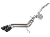 Takeda 2-1/2 Inch to 3 Inch 304 Stainless Steel Cat-Back Exhaust w/ Black Tips Hyundai Veloster 13-17 L4-1.6L (t) aFe Power