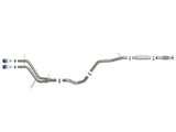 Takeda 2-1/2 Inch to 3 Inch 304 Stainless Steel Cat-Back Exhaust w/ Blue Flame Tip Hyundai Veloster 13-17 L4-1.6L (t) aFe Power