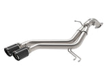 Takeda 3 Inch to 2-1/2 Inch 304 Stainless Steel Axle-Back Exhaust Carbon Fiber Tip Hyundai Veloster 13-17 L4-1.6L (t) aFe Power