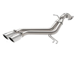 Takeda 3 Inch to 2-1/2 Inch 304 Stainless Steel Axle-Back Exhaust w/ Polished Tip Hyundai Veloster 13-17 L4-1.6L (t) aFe Power