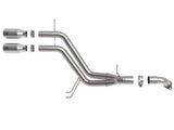 Takeda 3 Inch to 2-1/2 Inch 304 Stainless Steel Axle-Back Exhaust w/ Polished Tip Hyundai Veloster 13-17 L4-1.6L (t) aFe Power