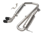 Takeda 2-1/4 Inch 304 Stainless Steel Cat-Back Exhaust System w/ Black Tip Suzuki Jimny 18-25 L4-1.5L aFe Power