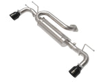 Takeda 3 Inch to 2-1/2 Inch 304 Stainless Steel Axle-Back Exhaust w/ Black Tip Mazda 3 Hatchback 19-26 L4-2.5L/2.5L (t) aFe Power