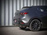 Takeda 3 Inch to 2-1/2 Inch 304 Stainless Steel Axle-Back Exhaust Carbon Fiber Tip Mazda 3 Hatchback 19-26 L4-2.5L/2.5L (t) aFe Power