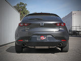Takeda 3 Inch to 2-1/2 Inch 304 Stainless Steel Axle-Back Exhaust Carbon Fiber Tip Mazda 3 Hatchback 19-26 L4-2.5L/2.5L (t) aFe Power
