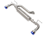 Takeda 3 Inch to 2-1/2 Inch 304 Stainless Steel Axle-Back Exhaust w/ Blue Flame Tip Mazda 3 Hatchback 19-26 L4-2.5L/2.5L (t) aFe Power