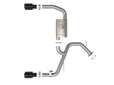 Takeda 3 Inch 304 Stainless Steel Axle-Back Exhaust w/ Black Tips Hyundai Elantra N 22-26 L4-2.0L (t) aFe Power