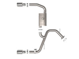 Takeda 3 Inch 304 Stainless Steel Axle-Back Exhaust w/ Polished Tips Hyundai Elantra N 22-26 L4-2.0L (t) aFe Power