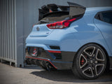 Takeda 3 Inch 304 Stainless Steel Cat-Back Exhaust w/ Black Tips Hyundai Veloster N 21-22 L4-2.0L (t) aFe Power