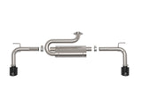 Takeda 2-1/2 Inch 304 Stainless Steel Axle-Back Exhaust System w/ Black Tip Mazda Cx-50 23-26 L4-2.5L/2.5L (t) aFe Power