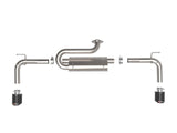Takeda 2-1/2 Inch 304 Stainless Steel Axle-Back Exhaust System w/ Carbon Tip Mazda Cx-50 23-26 L4-2.5L/2.5L (t) aFe Power