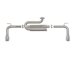 Takeda 2-1/2 Inch 304 Stainless Steel Axle-Back Exhaust System w/ Polished Tip Mazda Cx-50 23-26 L4-2.5L/2.5L (t) aFe Power
