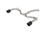 Takeda 3 Inch to 2-1/2 Inch 304 Stainless Steel Axle-Back Exhaust Black Tip Kia Forte GT 20-21 L4-1.6L (t) aFe Power