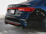 Takeda 3 Inch to 2-1/2 Inch 304 Stainless Steel Axle-Back Exhaust Carbon Fiber Tip Kia Forte GT 20-21 L4-1.6L (t) aFe Power