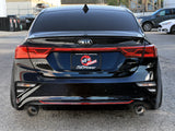 Takeda 3 Inch to 2-1/2 Inch 304 Stainless Steel Axle-Back Exhaust Carbon Fiber Tip Kia Forte GT 20-21 L4-1.6L (t) aFe Power