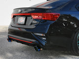 Takeda 3 Inch to 2-1/2 Inch 304 Stainless Steel Cat-Back Exhaust w/ Blue Flame Tip Kia Forte GT 20-21 L4-1.6L (t) aFe Power