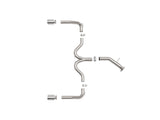 Takeda 3 Inch to 2-1/2 Inch 304 Stainless Steel Axle-Back Exhaust Polished Tip Kia Forte GT 20-21 L4-1.6L (t) aFe Power