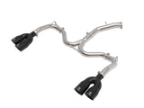Takeda 3 Inch to 2-1/2 Inch 304 Stainless Steel Axle-Back Exhaust w/ Black Tips Kia Forte GT 22-24 L4-1.6L (t) aFe Power