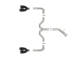 Takeda 3 Inch to 2-1/2 Inch 304 Stainless Steel Axle-Back Exhaust w/ Black Tips Kia Forte GT 22-24 L4-1.6L (t) aFe Power
