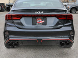 Takeda 3 Inch to 2-1/2 Inch 304 Stainless Steel Axle-Back Exhaust w/ Black Tips Kia Forte GT 22-24 L4-1.6L (t) aFe Power