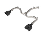 Takeda 3 Inch to 2-1/2 Inch 304 Stainless Steel Axle-Back Exhaust Carbon Fiber Tips Kia Forte GT 22-24 L4-1.6L (t) aFe Power