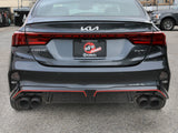 Takeda 3 Inch to 2-1/2 Inch 304 Stainless Steel Axle-Back Exhaust Carbon Fiber Tips Kia Forte GT 22-24 L4-1.6L (t) aFe Power