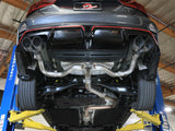 Takeda 3 Inch to 2-1/2 Inch 304 Stainless Steel Axle-Back Exhaust Carbon Fiber Tips Kia Forte GT 22-24 L4-1.6L (t) aFe Power