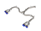 Takeda 3 Inch to 2-1/2 Inch 304 Stainless Steel Axle-Back Exhaust w/ Blue Flame Tips Kia Forte GT 22-24 L4-1.6L (t) aFe Power
