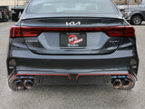 Takeda 3 Inch to 2-1/2 Inch 304 Stainless Steel Axle-Back Exhaust w/ Blue Flame Tips Kia Forte GT 22-24 L4-1.6L (t) aFe Power
