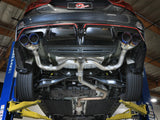 Takeda 3 Inch to 2-1/2 Inch 304 Stainless Steel Axle-Back Exhaust w/ Blue Flame Tips Kia Forte GT 22-24 L4-1.6L (t) aFe Power