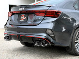 Takeda 3 Inch to 2-1/2 Inch 304 Stainless Steel Axle-Back Exhaust w/ Polished Tips Kia Forte GT 22-24 L4-1.6L (t) aFe Power