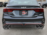 Takeda 3 Inch to 2-1/2 Inch 304 Stainless Steel Axle-Back Exhaust w/ Polished Tips Kia Forte GT 22-24 L4-1.6L (t) aFe Power