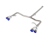 Takeda 3 Inch to 2-1/2 Inch 304 Stainless Steel Axle-Back Exhaust w/ Blue Flame Tip Kia K5 GT 21-24 L4-2.5L (t) aFe Power