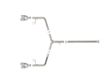 Takeda 3 Inch to 2-1/2 Inch 304 Stainless Steel Axle-Back Exhaust w/ Polished Tip Kia K5 GT 21-24 L4-2.5L (t) aFe Power