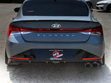 Takeda 3 Inch 304 Stainless Steel Axle-Back Exhaust w/ Black Tips Hyundai Elantra N Line 21-26 L4-1.6L (t) aFe Power