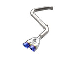 Takeda 3 Inch 304 Stainless Steel Axle-Back Exhaust w/ Blue Flame Tips Hyundai Elantra N Line 21-26 L4-1.6L (t) aFe Power
