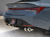 Takeda 3 Inch 304 Stainless Steel Axle-Back Exhaust w/ Polished Tips Hyundai Elantra N Line 21-26 L4-1.6L (t) aFe Power