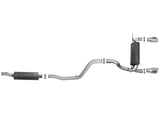 Rebel Series 2-1/2 Inch 304 Stainless Steel Cat-Back Exhaust w/ Polished Tips Jeep Wrangler (Jl) 18-26 V6-3.6L aFe Power