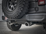 Rebel Series 2-1/2 Inch 304 Stainless Steel Cat-Back Exhaust w/ Polished Tips Jeep Wrangler (Jl) 18-26 V6-3.6L aFe Power