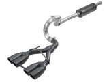 Rebel Series 2-1/2 Inch 304 Stainless Steel Cat-Back Exhaust System w/ Black Tip Jeep Wrangler (Jl) 18-26 V6-3.6L Rear center aFe Power