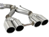 Rebel Series 2-1/2 Inch 304 Stainless Steel Cat-Back Exhaust w/ Polished Tip Jeep Wrangler (Jl) 18-26 V6-3.6L Rear center aFe Power