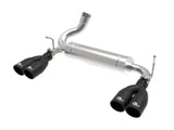 Vulcan Series 2-1/2 Inch 304 Stainless Steel Axle-Back Exhaust System Black Jeep Wrangler (JK) 07-18 V6-3.6L/3.8L aFe Power