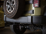 Vulcan Series 2-1/2 Inch 304 Stainless Steel Axle-Back Exhaust System Black Jeep Wrangler (JK) 07-18 V6-3.6L/3.8L aFe Power