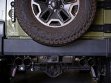 Vulcan Series 2-1/2 Inch 304 Stainless Steel Axle-Back Exhaust System Black Jeep Wrangler (JK) 07-18 V6-3.6L/3.8L aFe Power