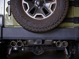 Vulcan Series 2-1/2 Inch 304 Stainless Steel Cat-Back Exhaust System Polished Jeep Wrangler (JK) 07-18 V6-3.6L/3.8L aFe Power