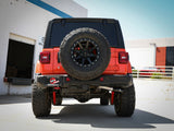 Large Bore-HD 3 Inch 304 Stainless Steel Dpf-Back Exhaust System w/Black Tip Jeep Wrangler (Jl) 20-23 V6-3.0L (td) EcoDiesel aFe Power