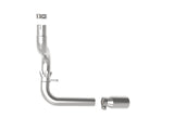 Large Bore-HD 3 Inch 304 Stainless Steel Dpf-Back Exhaust System w/Polished Tip Jeep Wrangler (Jl) 20-23 V6-3.0L (td) EcoDiesel aFe Power