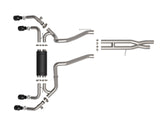 Vulcan Series 2-1/2 Inch to 3 Inch Stainless Steel Cat-Back Exhaust System Black Jeep Wrangler 392 21-26 V8-6.4L aFe Power
