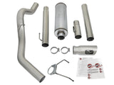 Large Bore-HD 4 Inch 409 Stainless Steel Cat-Back Exhaust System w/ Polished Tip Dodge Diesel Trucks 03-04 L6-5.9L (td) aFe Power