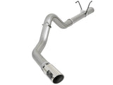 Large Bore-HD 4 Inch 409 Stainless Steel Dpf-Back Exhaust System w/ Polished Tip Dodge Diesel Trucks 07.5-12 L6-6.7L (td) aFe Power
